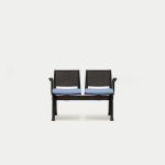 PLU-ASSA  Pila Beam Two Unit Seat Beam, Upholstered Seat With Arms