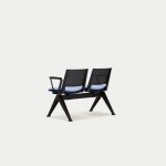 PLU-ASSA  Pila Beam Two Unit Seat Beam, Upholstered Seat With Arms