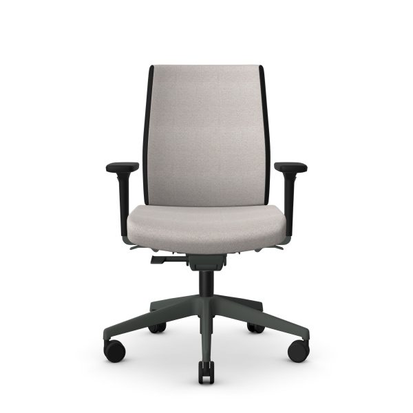 FLX2640HA Freeflex Black Task Chair With Black Components, With Height and Width Adjustable Arms