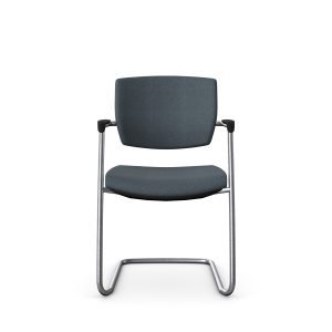 FLX741A Freeflex Visitors Chair With Chrome Frame and Arms