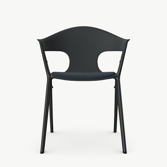 AXL02U Axyl Arm Chair With Upholstered Seat and Pad
