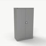 Kontrax Steel Cupboard - 1650mmH 2 double door - assembled c/w 2 shelves