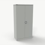 Kontrax Steel Cupboard - 1830mmH 2 double door - assembled c/w 3 shelves