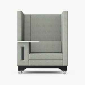 EM7-M-LH Recharge - High Back Sofa with Work Area and Black Battery Pack