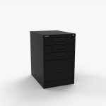 Filing Cabinet - One Filing + Three Storage Drawers