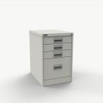 Filing Cabinet - One Filing + Three Storage Drawers