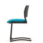 KS5 Kyos No Arms Cantilever Plastic Back Upholstered Seat