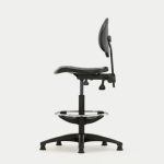 T90IND Industrial No Arms Round Seat and Back, Draughtsman