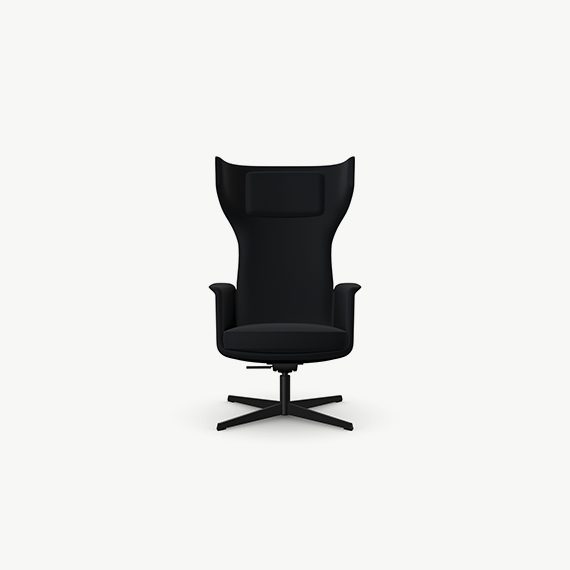 TAR405 Tarry Wing Lounge Chair With 4 Star Swivel Base