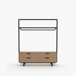 AW2016CHDW4 Adapt Wall with Coat Hanger and 4 Drawer Storage Unit