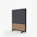 AW2016MFD Adapt Wall with Fabric and Drywipe Upper Panels and MFC Lower Panels