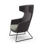 IKL.S Ikon Lounge Chair with Skid Frame