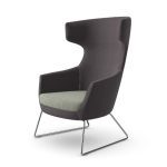 IKL.S Ikon Lounge Chair with Skid Frame