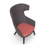 IKL.W Ikon Lounge Chair with Wooden Frame