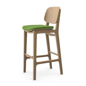 VERBAS Verge Stool with Upholstered Seat Pad