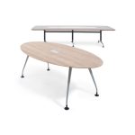 M0-06 - Pars Oval Tables with 4 Legs 1400 x 3200mm