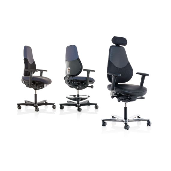 FLO - MBH - Midback Swivel Ergonomic Task Chair With Headrest