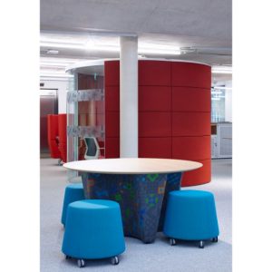 AD - 91 SRO  Away From The Desk - Huddle Buddle Group Working Table 1200mm Diameter