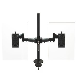 XSTREAM2PMCOMB02B - X-Stream Dual Beam Monitor Arm, Mounted on a Stream Pole with Through Desk Fixing