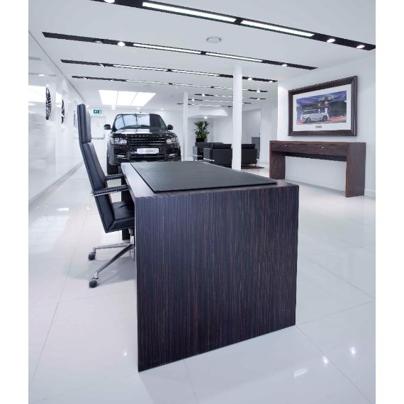 M332N2210H - Emphasis Executive Neutral Freestanding Desk with High Front Modesty Panel