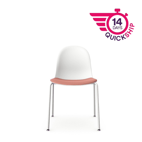 KIN102U1 - Kin Side Chair, 4 Leg Frame with Upholstered Seat Pad