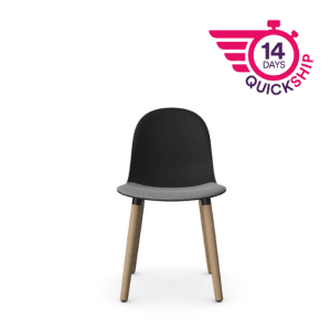 KIN103U1 - Kin Side Chair, Wood Legs with Upholstered Seat Pad