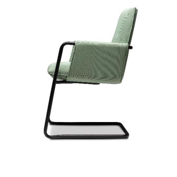 810LB7 - Cypher Stackable Cantilever Chair Medium Back with Pro Arms