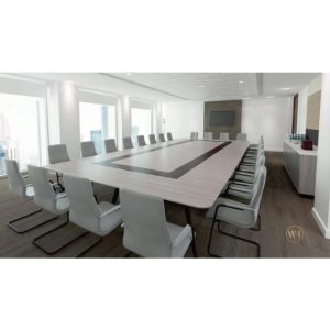 V507R4212 - Vantage Desk Height Soft Rectangular Table 4200mm x 1200mm - 12-14 Seater