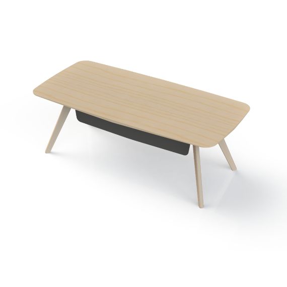 V307N2209M - Vantage Soft Rectangular Free Standing Desk with Half Modesty Panel