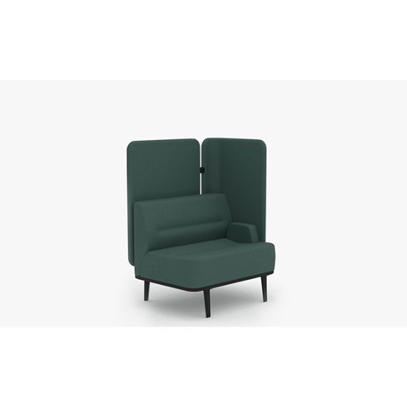 MTE-BCSL01 Single Seater Sofa with Rear and Left Hand Corner Screen