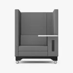 EM7-M-RH Recharge - High Back Sofa with Work Area and Black Battery Pack
