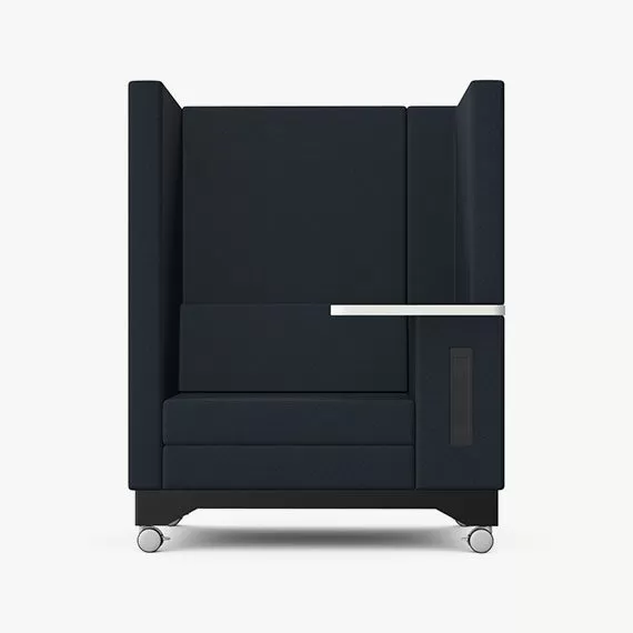EM7-M-RH Recharge - High Back Sofa with Work Area and Black Battery Pack