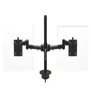 XSTREAM2PMCOMB02B - X-Stream Dual Beam Monitor Arm, Mounted on a Stream Pole with Through Desk Fixing